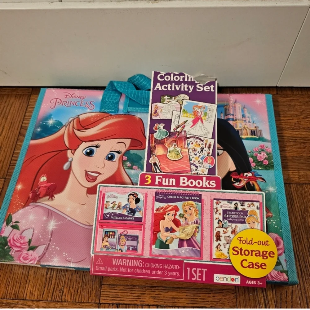 Disney Princess read, sticker, color and draw new